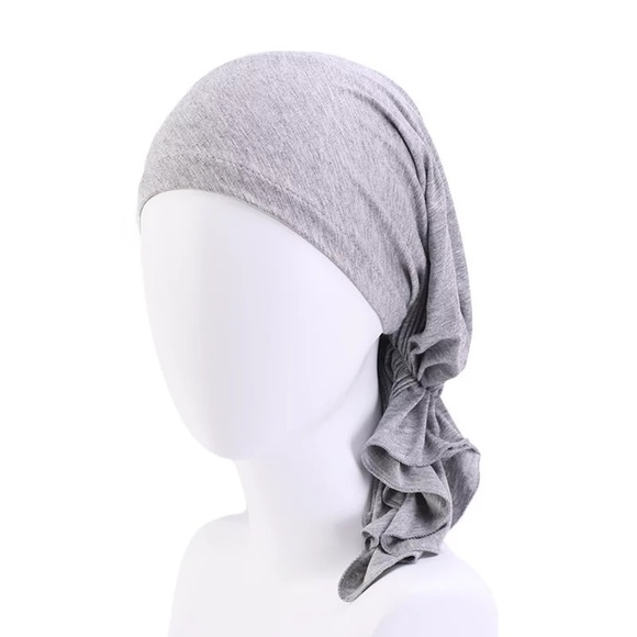 Slip-it-On Scarf No Tying Head Cover Made with Sustainable Bamboo Cotton - Picture 10 of 16